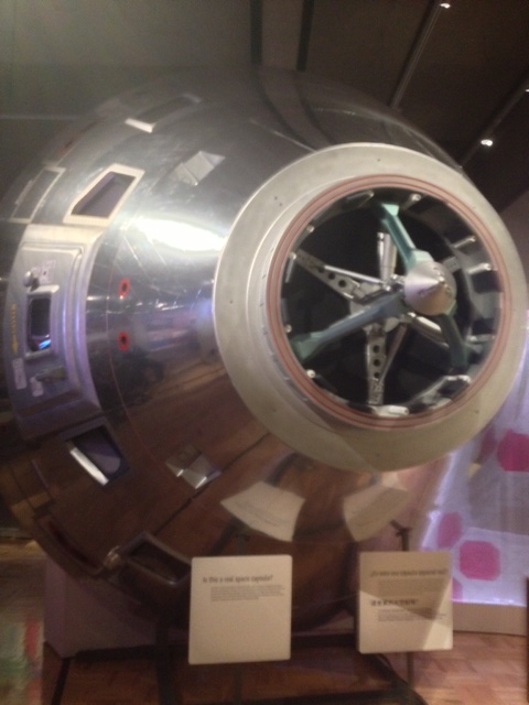 Apollo 8 Capsule from 1968 exhibit.