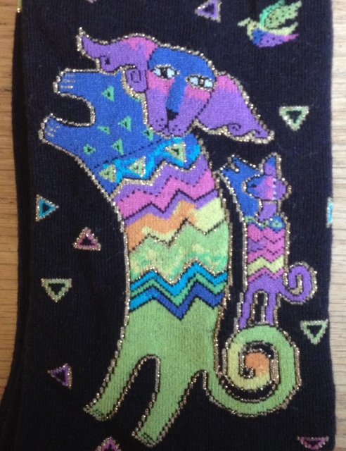 I'm doing the "Look at  My Cute Dog and Cat Dance"Someone said they're sox but they are to cute to put on my feet!