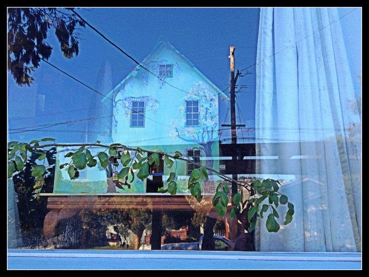 Doll hous in picture window