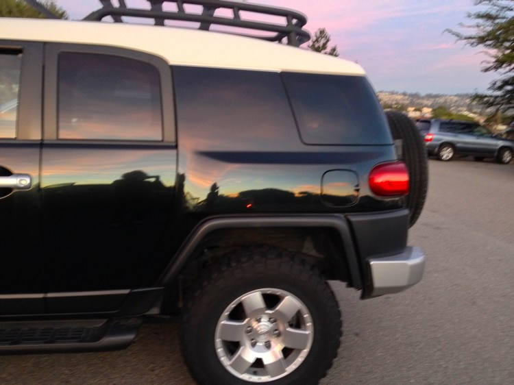 Sunset on the SUV