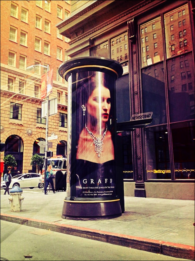 Kiosk on Streets of San Francisco 