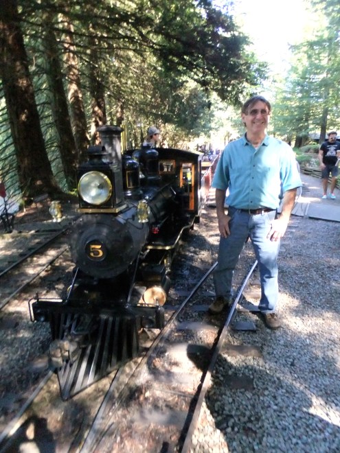 My Sweetie and our favorite train