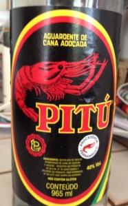Brazilian Rum like drink With a Shrimp Label