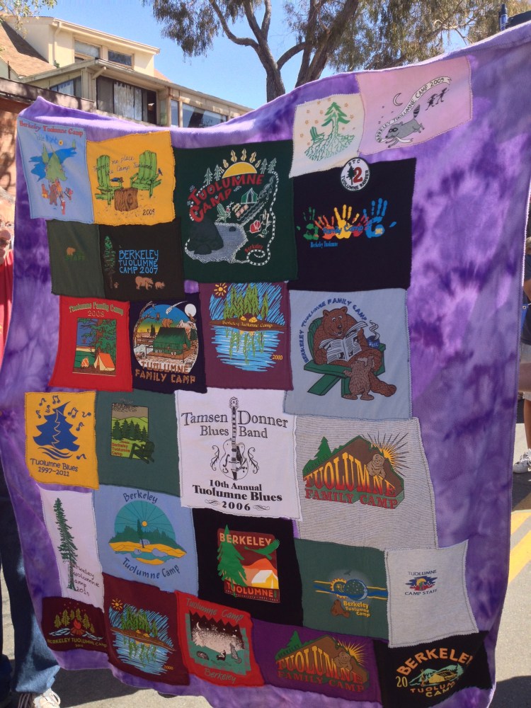 Quilt of Tee Shirts From Berkeley Family Camp
