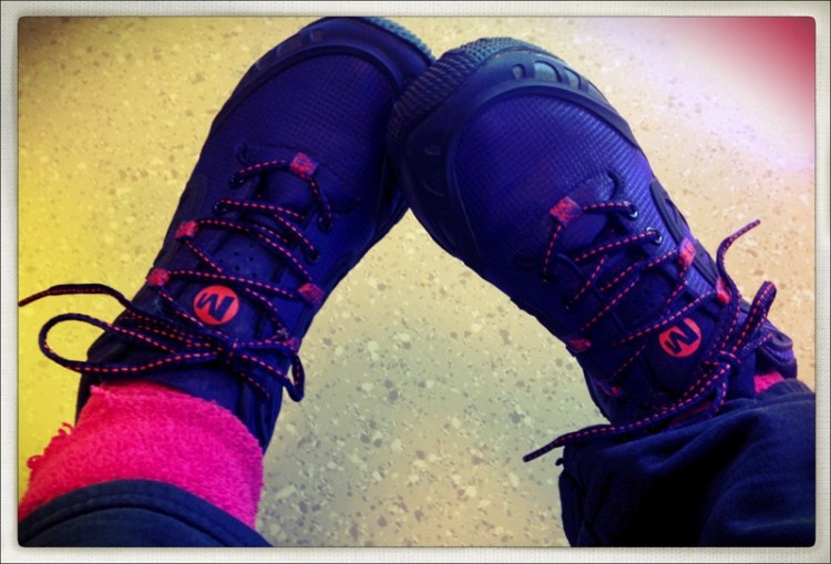 New Purple hiking shoes