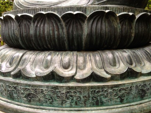 Lotus at the base of the Buddha