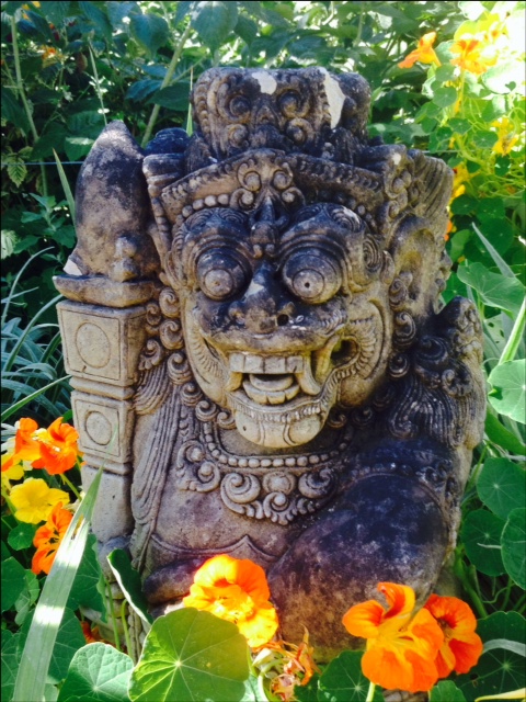 1-Fordo a garden protector who seems to be enjoying himself