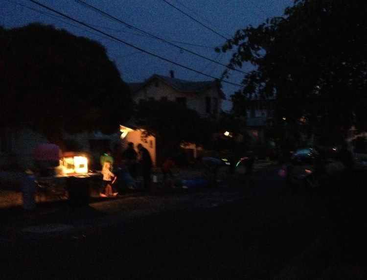 Neighbors at play on National Night Out