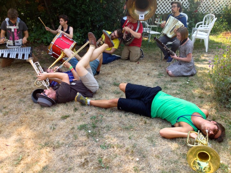 Back yard band gets down