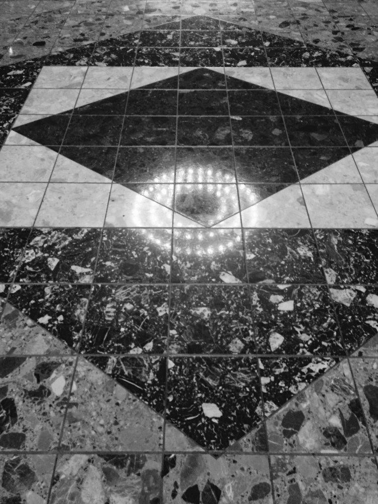 Marble floor or space craft landing stip?