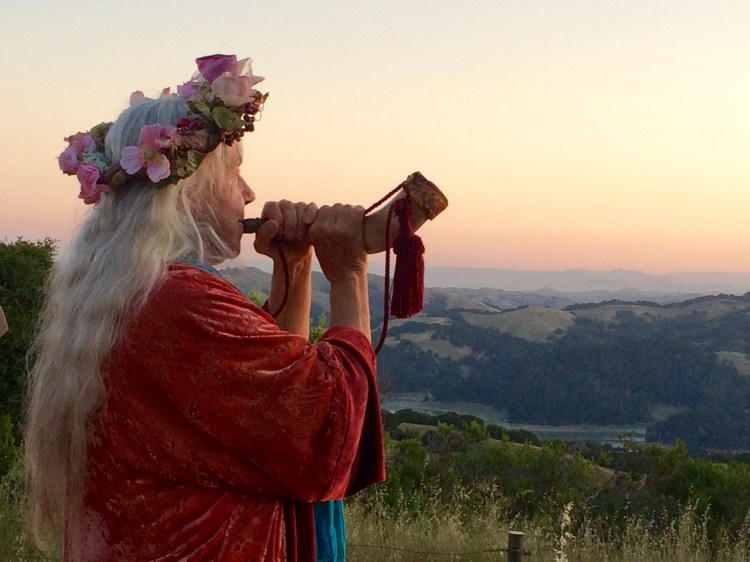 Intricately Woven Garland worn by the May  Queen as She Welcomes the Sun