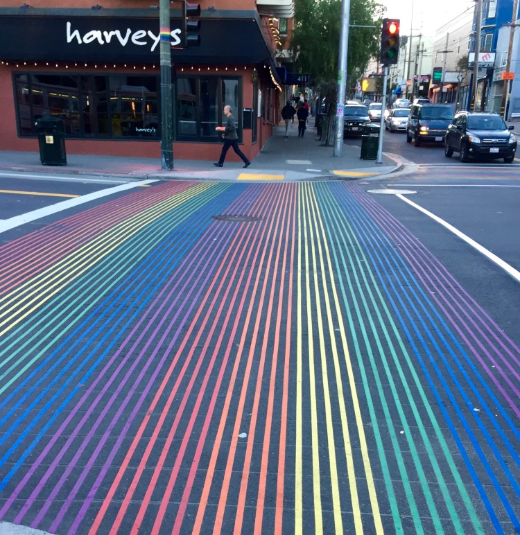 Cross walk in San Francisco's Castro