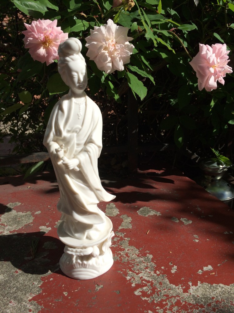Kwan Yen among the Roses