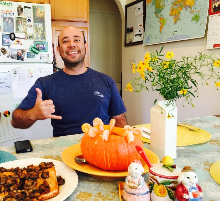 Brazilian Made us Shrimp in the Pumpkin 