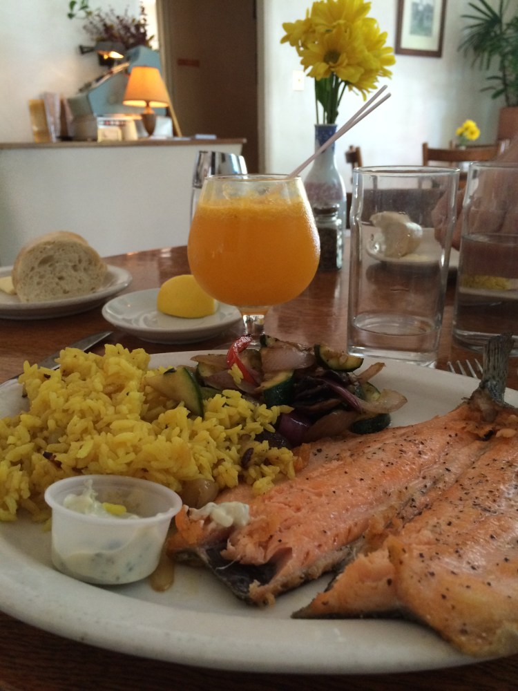 Trout and Mimosa At Bateau Eve