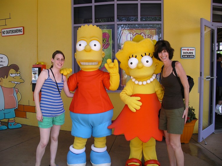 Sisters With Bart and Maggie