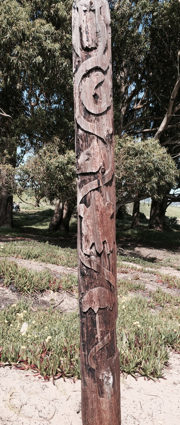 Driftwood totem Pole
