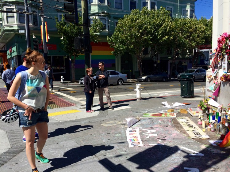 Orlando Memorial On The  Castro Sidewalk 