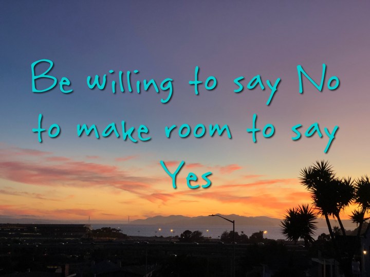 Yes and No sunset