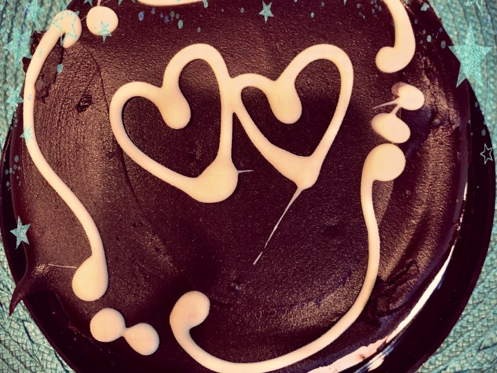 Valentines Cake with stars