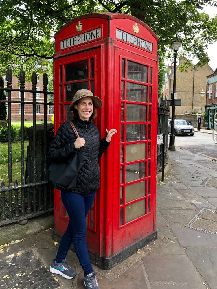 Jessie and phone booth