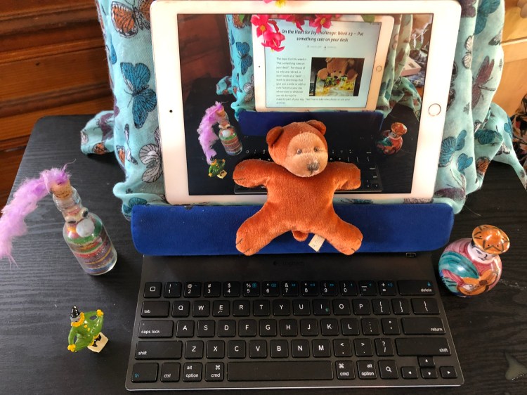 Desk with Bear